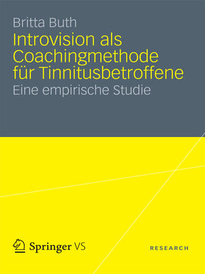 cover image of Introvision als Coachingmethode für Tinnitusbetroffene